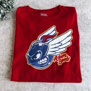 Adam Bomb Red Short Sleeve Graphic Tee Size Large